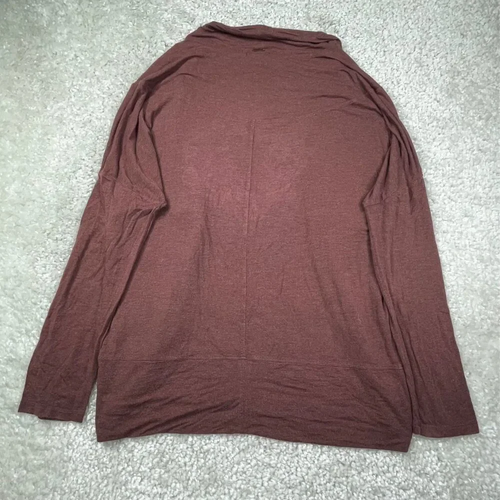 Prana Foundation Munra Wrap Cardigan Sweater Brown Womens XL